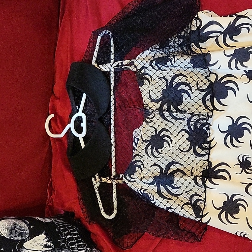 Spider print dress XXL